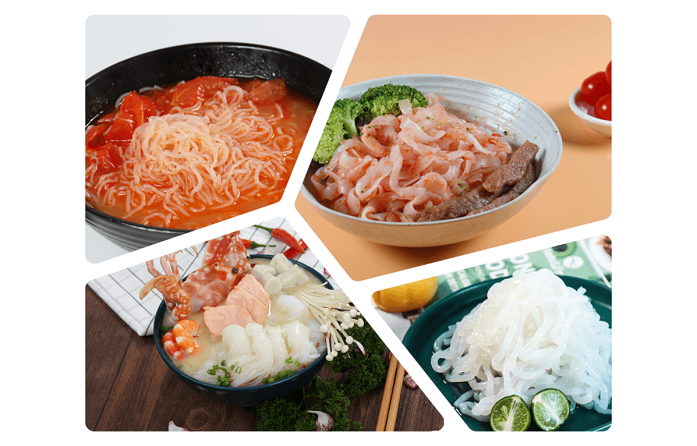 Types of konjac noodles