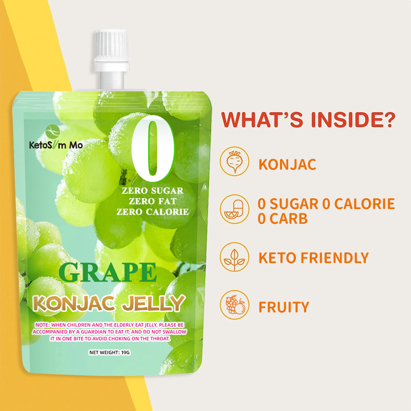 Grape flavor konjac jelly 07