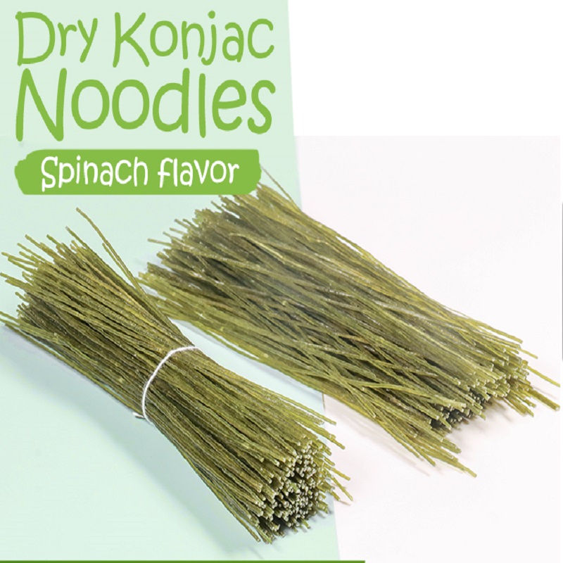 Dry konjac noodles(spinach flavor)