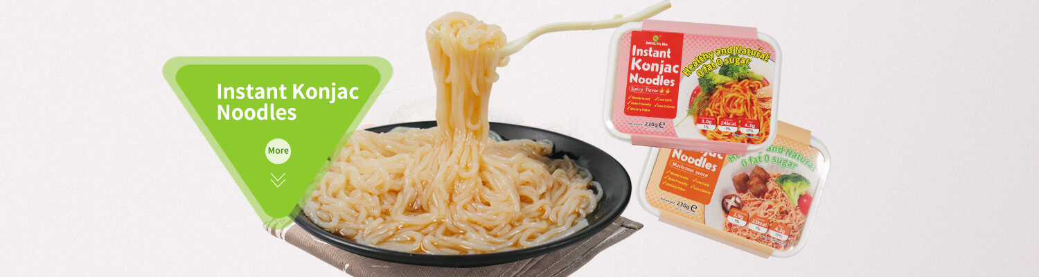 Instant konjac noodles