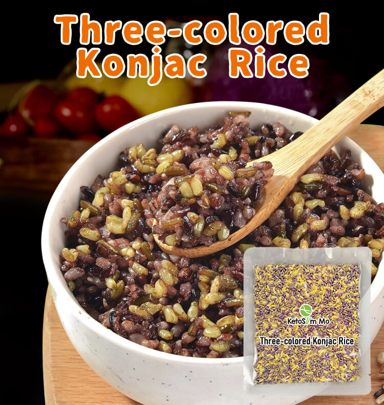 tre-farvet konjac ris